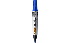 Permanent marker BIC rond 1,7 mm blauw, per dozijn