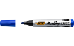 Permanent marker BIC rond 1,7 mm blauw, per dozijn