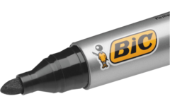 Permanent marker BIC rond 1,7 mm zwart, per dozijn