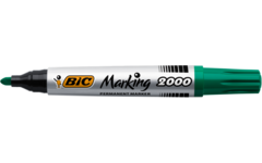 Permanent marker BIC rond 1,7 mm groen, per dozijn