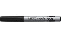 Permanent marker BIC rond 1,1 mm zwart, per dozijn