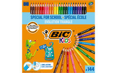 Kleurpotloden BIC Kids Evolution triangle, class pack 108 + 36 gratis