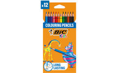 Kleurpotloden BIC kids Evolution assorti, etui 12 stuks