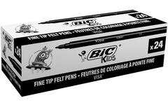 Viltstiften BIC Kids Visa, set van 24 stuks zwart