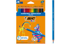 Kleurpotloden BIC Kids Evolution assorti, 18 stuks