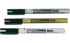 Finelinerstift, goud puntdikte 0,7 mm