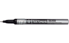 Finelinerstift, zilver puntdikte 0,7 mm