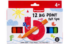 Viltstiften big points 12 stuks puntdikte L