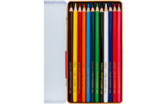Kleurpotloden | de Rolf groep | assorti in blik, 12 stuks