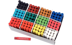 Panda oliepastels 144 stuks ass.