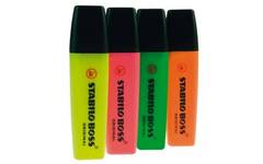 Markeerstift STABILO BOSS Original 4 stuks assorti