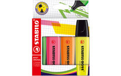 Markeerstift STABILO BOSS Original 4 stuks assorti
