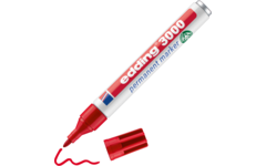 Permanent marker edding 3000 1,5-3 mm rood
