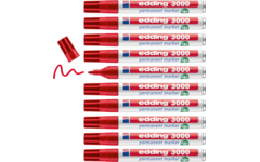 Permanent marker edding 3000 1,5-3 mm rood