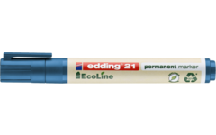 Permanent marker edding e-21 Ecoline blauw, 10 stuks