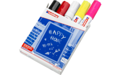 Krijtstift edding dik assorti set 1, 5 stuks