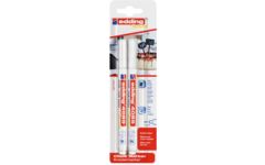 Krijtstift edding wit 1-2 mm, 2 stuks