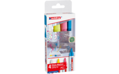 Glasbord marker edding e-95 assorti licht, 4 stuks