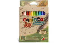 Viltstiften Carioca EcoFamily Joy assorti, 12 stuks.