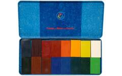 Waskrijtblokje Stockmar assorti, 16 kleuren