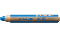 Waskrijt aquarel STABILO Woody 3-in-1 assorti classpack, 76 stuks incl. slijpers