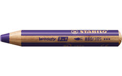 Waskrijt aquarel STABILO Woody 3-in-1 assorti classpack, 76 stuks incl. slijpers
