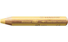 Waskrijt aquarel STABILO Woody 3-in-1 assorti classpack, 76 stuks incl. slijpers