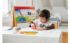 Waskrijt aquarel STABILO Woody 3-in-1 assorti classpack, 76 stuks incl. slijpers