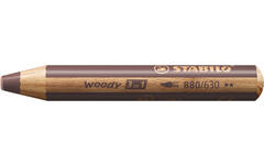 Waskrijt aquarel STABILO Woody 3-in-1 assorti classpack, 76 stuks incl. slijpers