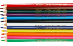 Kleurpotloden | de Rolf groep | driekantig 7,5 mm assorti classpack, 288 stuks
