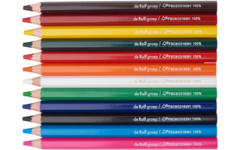 Kleurpotloden | de Rolf groep | knotsen 10 mm assorti classpack, 144 stuks