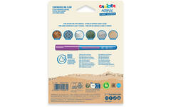 Acrylstiften Carioca assorti brush punt, 10 stuks