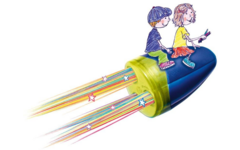 Puntenslijper trio Spaceship tonmodel
