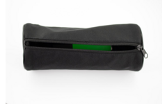 Schooletui rond 21 x 11 cm, zwart