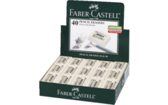 Gum Faber-Castell natuurrubber 34x26x8mm, 40 stuks