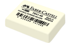 Gum Faber-Castell natuurrubber 34x26x8mm, 40 stuks