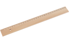 Liniaal hout 30 cm zonder inleg