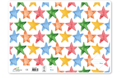 Tekenschriften blanco, sterren, 21 x 29,7 cm (A4), 120 gr (25 stuks)