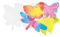 Filterpapier vlinders 18 x 28 cm, 48 stuks