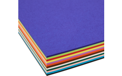 Tekenpapier A4, assorti in 12 kleuren 240 vel, 120 grs.