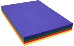 Wasco tekenpapier 25 x 32 cm in 4 kleuren 240 vel, 120 grs.