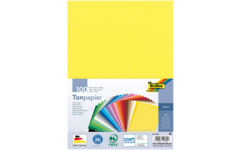 Tekenpapier A4, assorti in 10 kleuren, 100 vel, 130 grs.