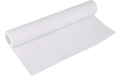 Tekenpapier op rol blanco  50 cm x 25 meter, 80 gram.