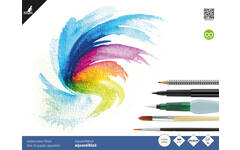 Aquarelpapier 24 x 32 cm roomwit 300 gram, 16 vel