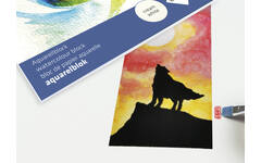 Aquarelpapier 24 x 32 cm roomwit 300 gram, 16 vel