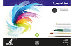 Aquarelpapier A3 zwart 300 gram, 16 vel