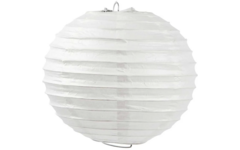 Rijstpapier lamp 20 cm, wit