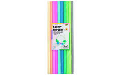 Crêpepapier trendkleuren 50 x 200 cm, 10 rol