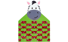 Weefmat Afrikaanse dieren, 24 stuks