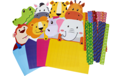 Weefmat Afrikaanse dieren, 24 stuks